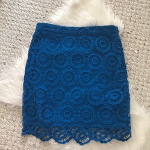 Blue Mini Skirt